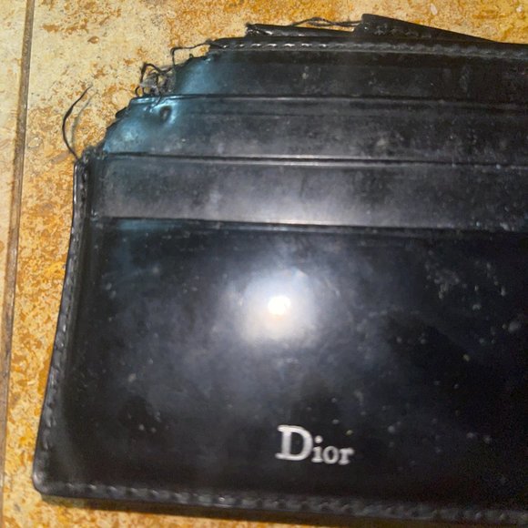 Dior Homme Men's Patent Leather Damaged BiFold Wallet - Christian Dior 2006 - Picture 5 of 12